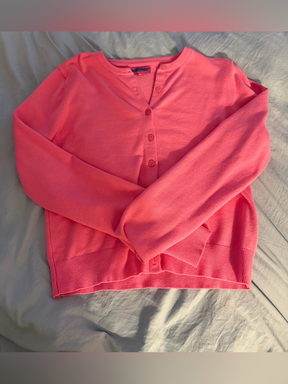 Edikted Pink Button-Front Cardigan